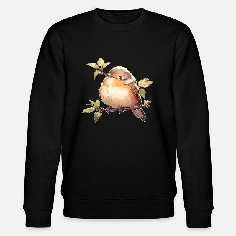 Singvogel - Stanley/Stella Unisex Bio-Sweatshirt CHANGER  - Schwarz