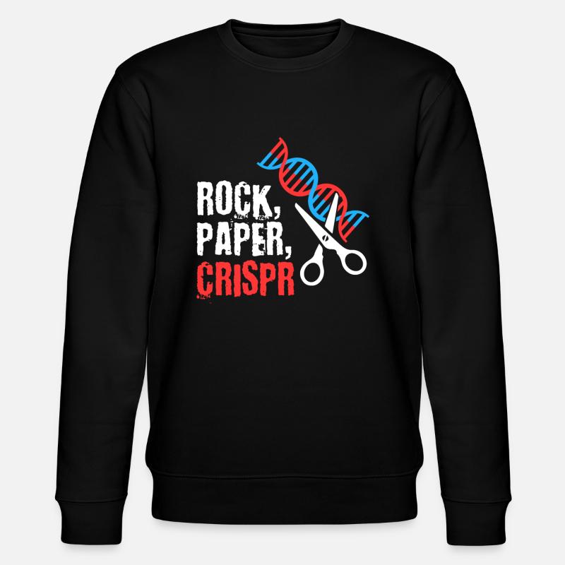 Stein Papier Crispr - Stanley/Stella Unisex Bio-Sweatshirt CHANGER  - Schwarz