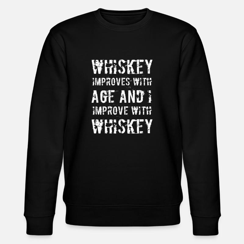 Whiskey - Stanley/Stella Unisex Bio-Sweatshirt CHANGER - Schwarz