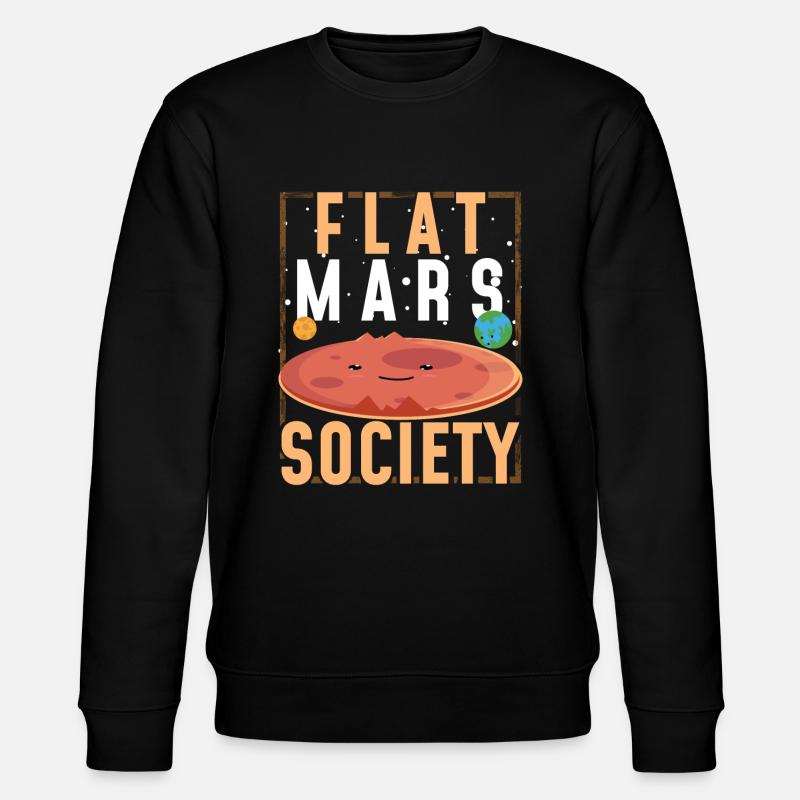 Flat Mars Society - Stanley/Stella Unisex Bio-Sweatshirt CHANGER  - Schwarz