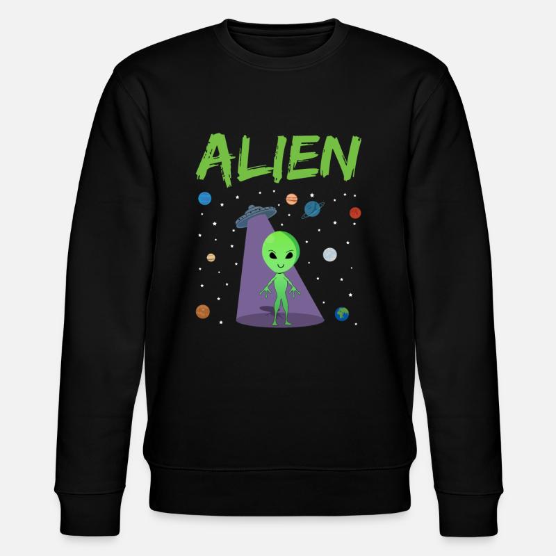 Alien - Stanley/Stella Unisex Bio-Sweatshirt CHANGER  - Schwarz