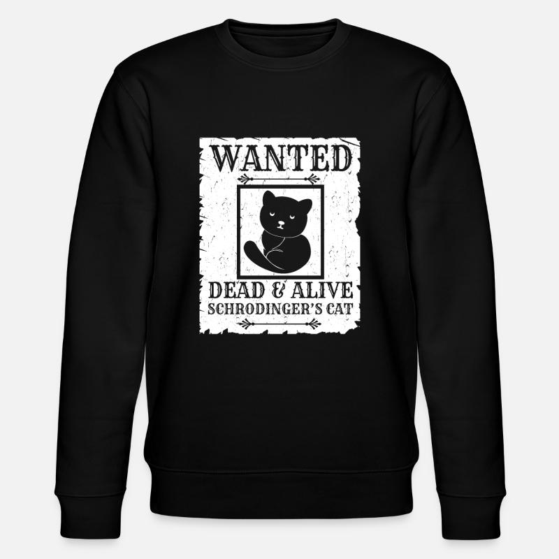 Schrödingers Katze - Stanley/Stella Unisex Bio-Sweatshirt CHANGER  - Schwarz