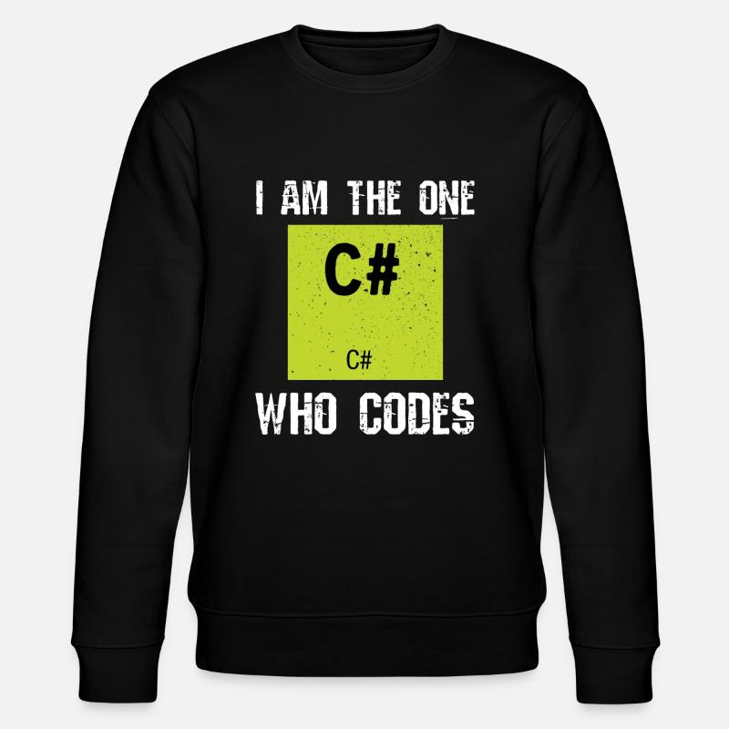 C# Coden Programmieren - Stanley/Stella Unisex Bio-Sweatshirt CHANGER  - Schwarz