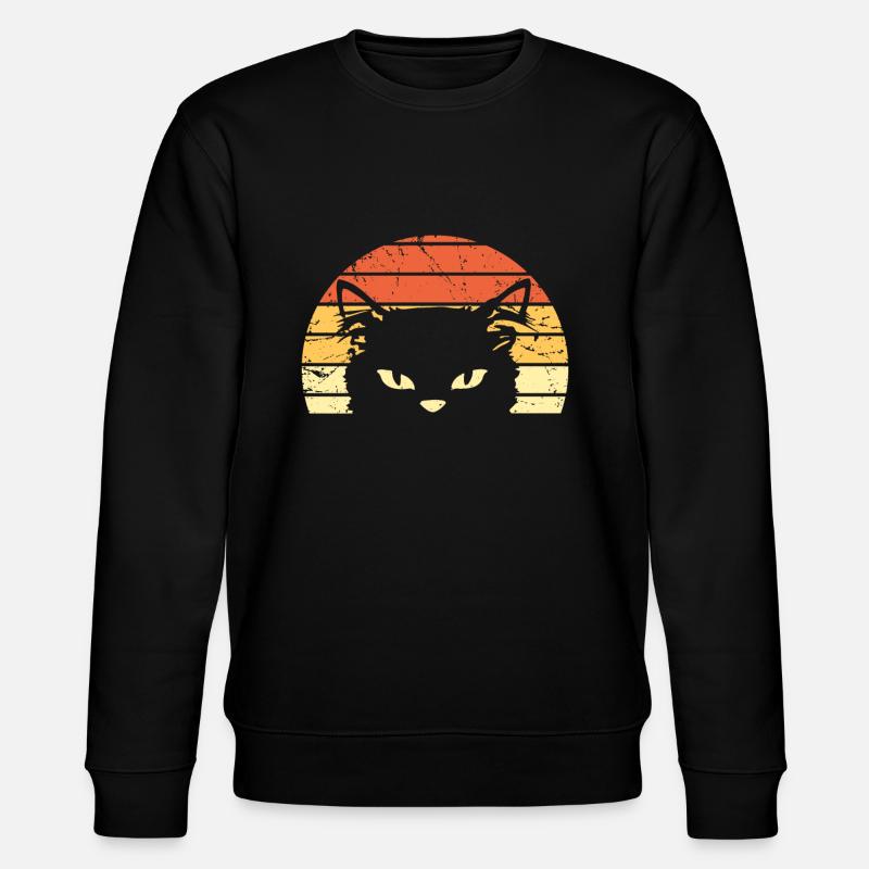 cat - Stanley/Stella CHANGER Unisex Organic Sweatshirt - black
