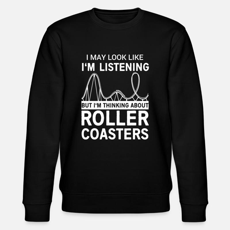 roller coaster - Stanley/Stella CHANGER Unisex Organic Sweatshirt - black