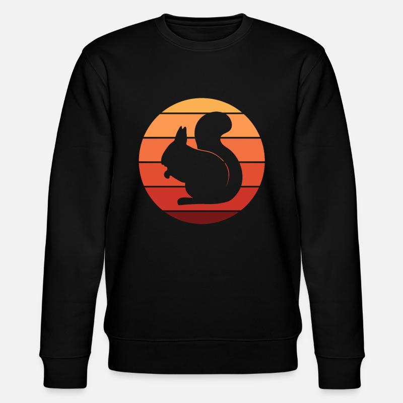écureuil - Sweat bio CHANGER Stanley/Stella Unisexe - noir