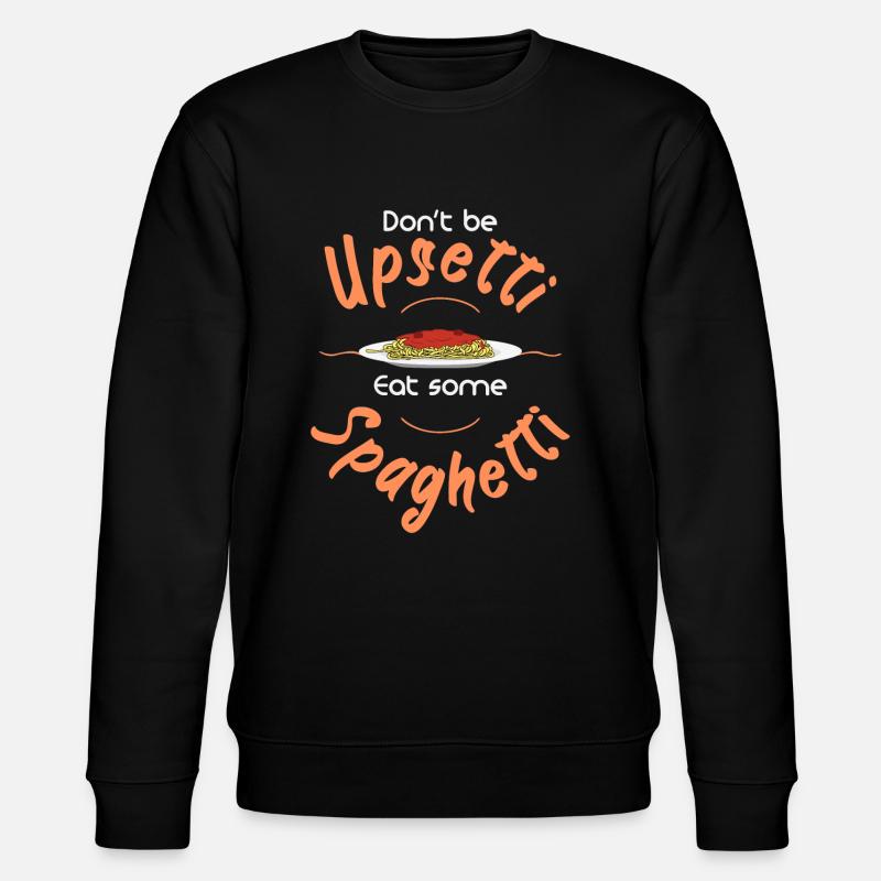 Spaghetti - Stanley/Stella Unisex Bio-Sweatshirt CHANGER  - Schwarz