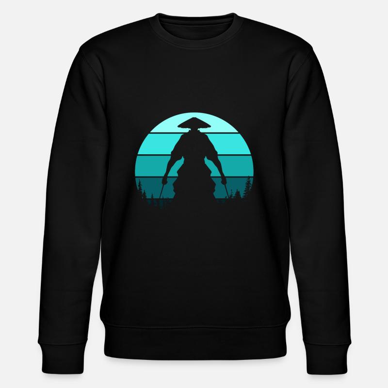 Samurai Silhouette - Stanley/Stella Unisex Bio-Sweatshirt CHANGER  - Schwarz