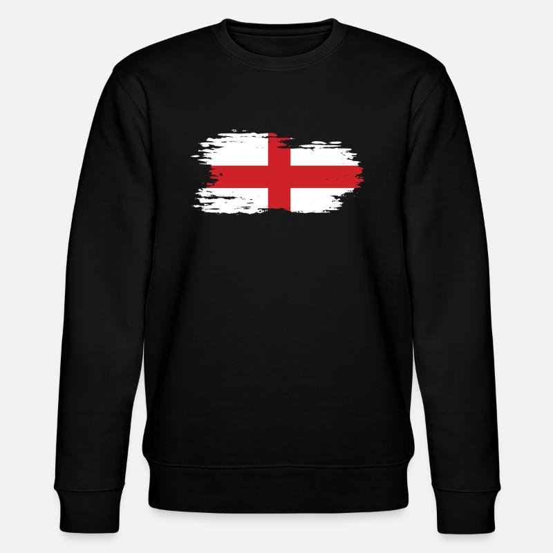 Angleterre - Drapeau national, effet pinceau - Sweat bio CHANGER Stanley/Stella Unisexe - noir