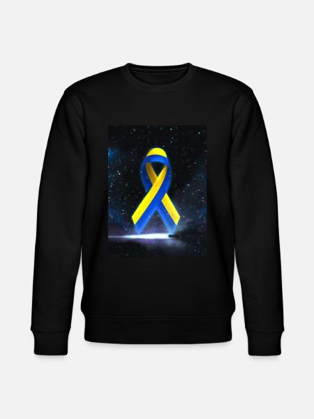 Ukraine Peace Loop - Stanley/Stella CHANGER Unisex Organic Sweatshirt - black