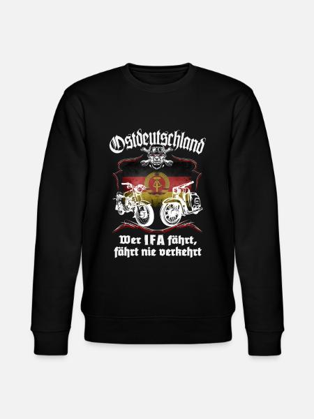Ostmoped DDR Wer IFA fährt, fährt nie verkehrt VEB - Stanley/Stella Unisex Bio-Sweatshirt CHANGER - Schwarz