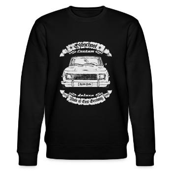 Oldtimer DDR 353 Oldschool Eisenach - Stanley/Stella Unisex Bio-Sweatshirt CHANGER  - Schwarz - Vorne - Nik (191cm) & Marisol (170cm)