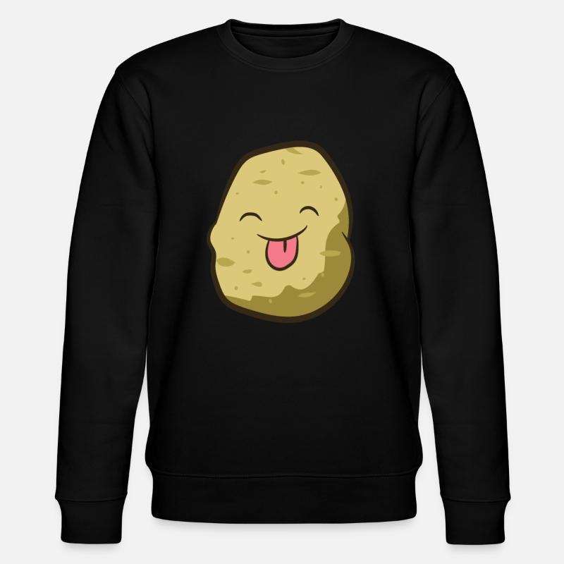 Pomme de terre - sort la langue - Sweat bio CHANGER Stanley/Stella Unisexe - noir