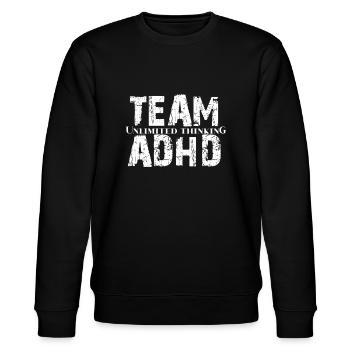 ADHS - Stanley/Stella Unisex Bio-Sweatshirt CHANGER  - Schwarz - Vorne - Nik (191cm) & Marisol (170cm)