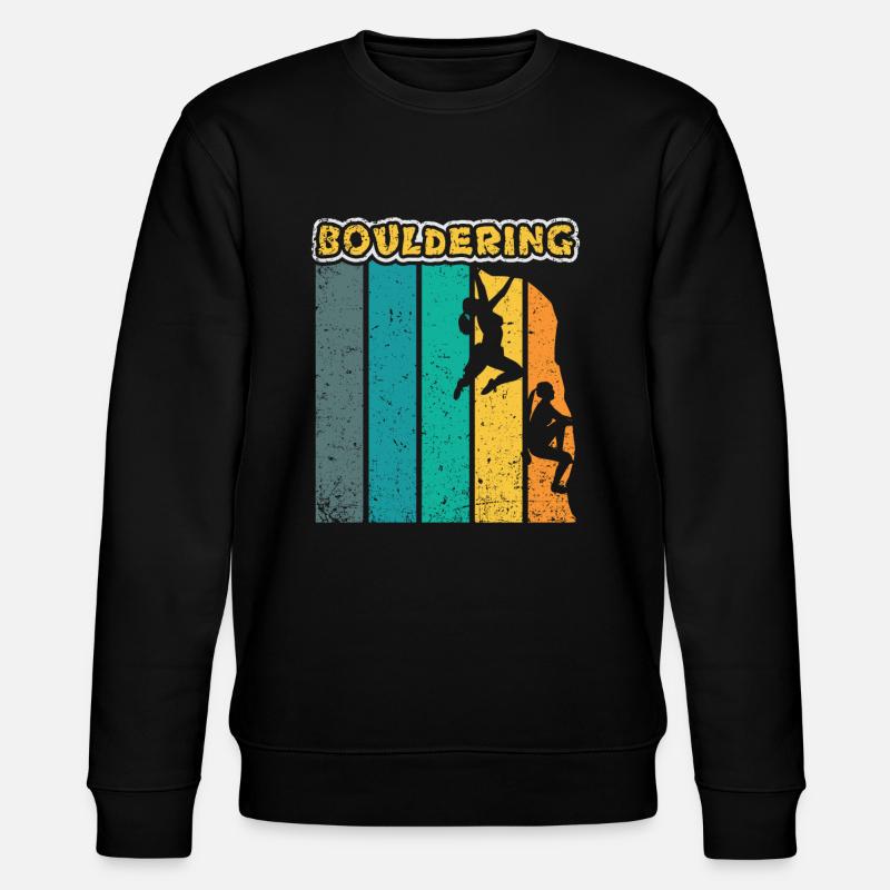 Bouldering Climber Boulderer Gift - Sweat bio CHANGER Stanley/Stella Unisexe - noir