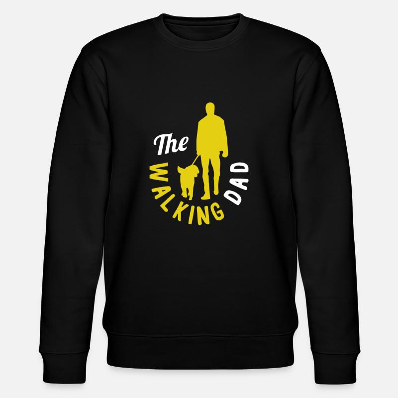 The walking dad - Stanley/Stella Unisex Bio-Sweatshirt CHANGER  - Schwarz