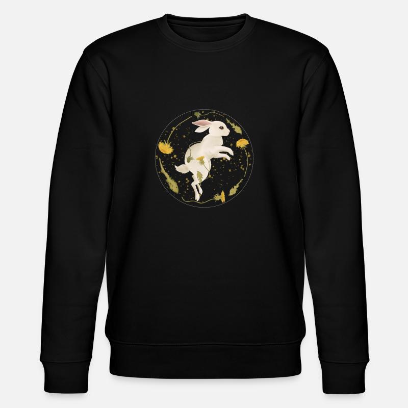Kaninchen mit Saudistel - Stanley/Stella Unisex Bio-Sweatshirt CHANGER  - Schwarz