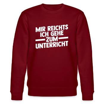 Lehrer Beruf Schullehrer Geschenk - Stanley/Stella Unisex Bio-Sweatshirt CHANGER  - Burgunderrot - Vorne - Nik (191cm) & Marisol (170cm)