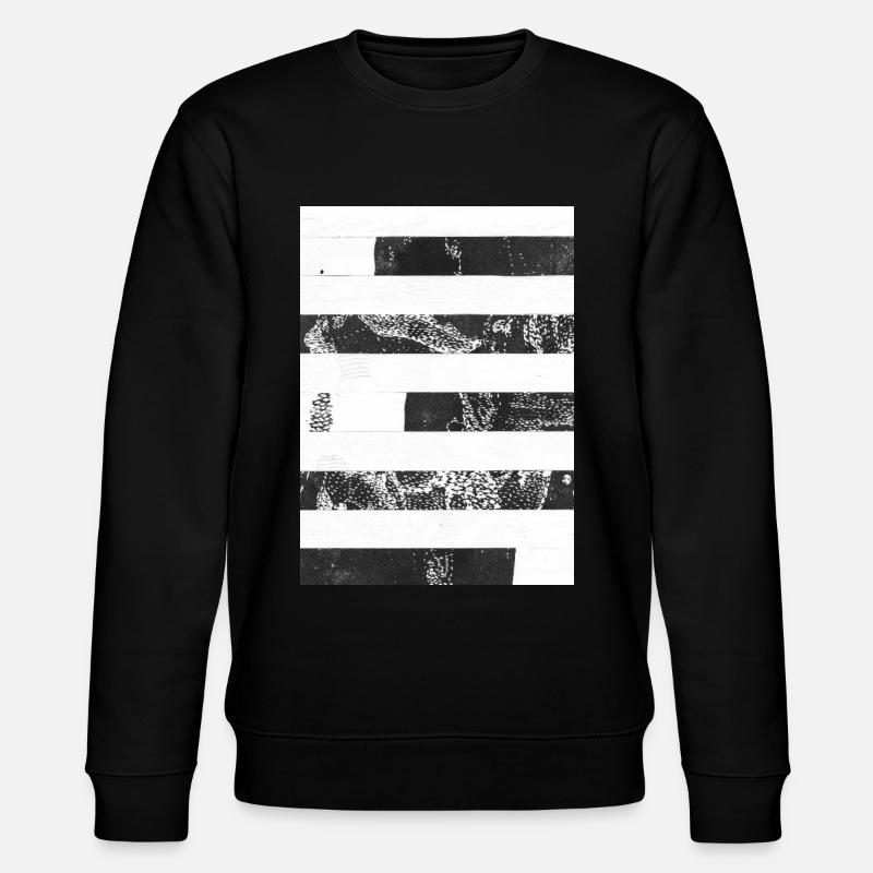 Rayures noir blanc - Sweat bio CHANGER Stanley/Stella Unisexe - noir