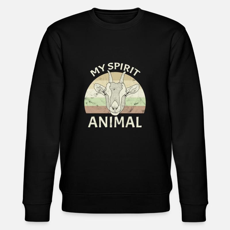 Animal d'esprit de chèvre - Sweat bio CHANGER Stanley/Stella Unisexe - noir