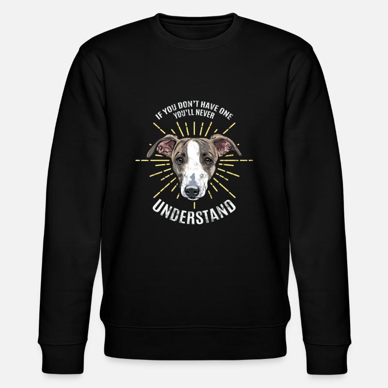 Greyhound greyhound - Stanley/Stella CHANGER Unisex Organic Sweatshirt - black