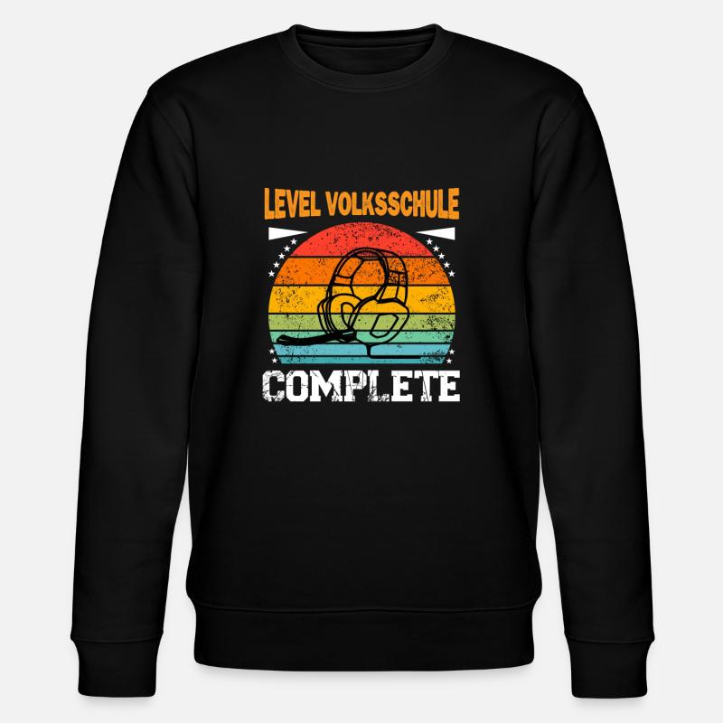 Grundschulabschluss Grundschule Level Complete - Stanley/Stella Unisex Bio-Sweatshirt CHANGER  - Schwarz