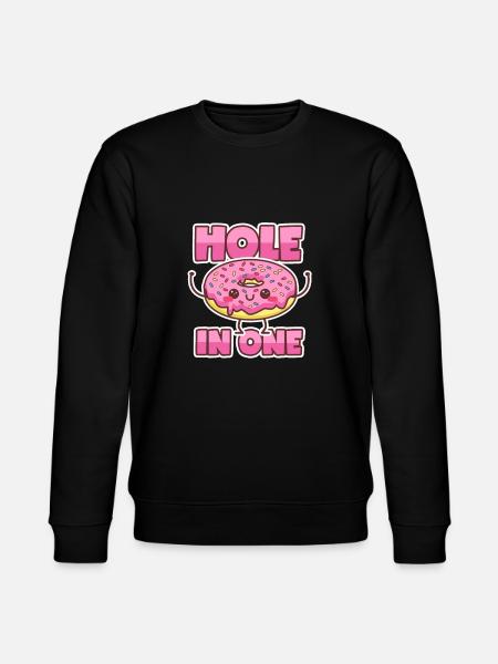 Donut: Hole In One - Stanley/Stella CHANGER Unisex Organic Sweatshirt - black