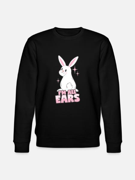 Rabbit: I'm all ears - Stanley/Stella CHANGER Unisex Organic Sweatshirt - black