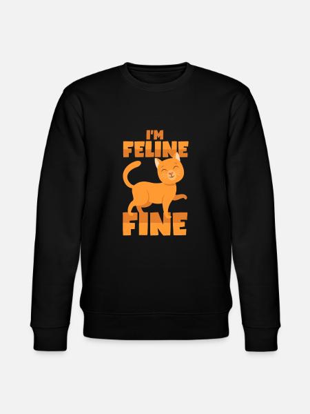 Cat pun - Stanley/Stella CHANGER Unisex Organic Sweatshirt - black