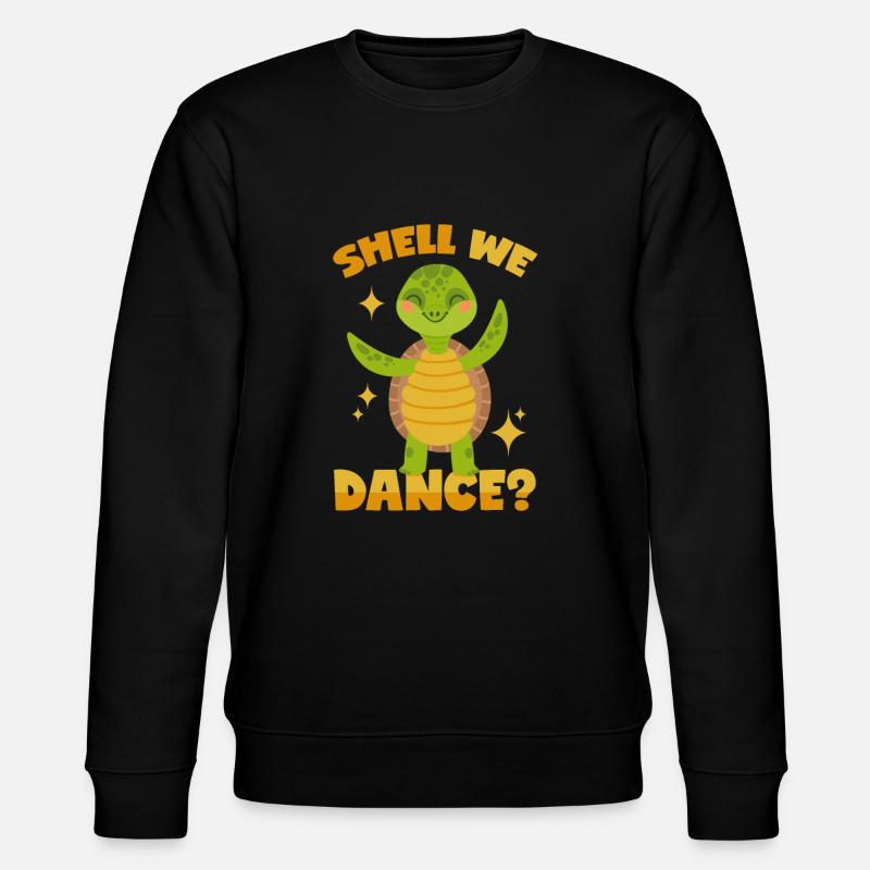 Dancing turtle - Stanley/Stella CHANGER Unisex Organic Sweatshirt - black