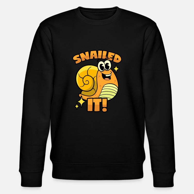 Snails Puns - Stanley/Stella CHANGER Unisex Organic Sweatshirt - black
