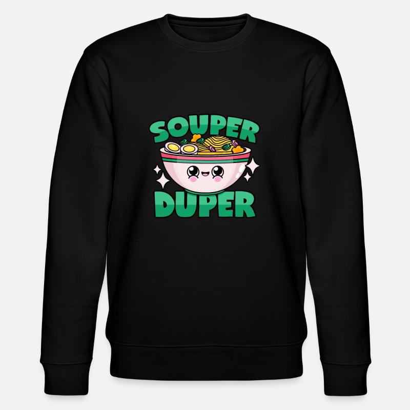 Ramen soup: "Souper Duper" - Stanley/Stella CHANGER Unisex Organic Sweatshirt - black
