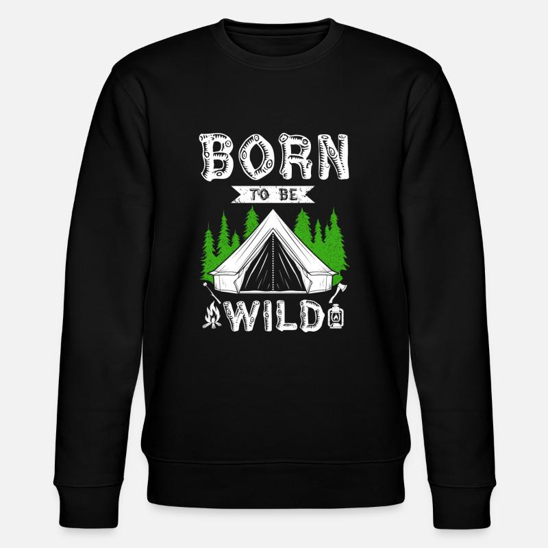 Born to be Wld - Stanley/Stella Unisex Bio-Sweatshirt CHANGER  - Schwarz