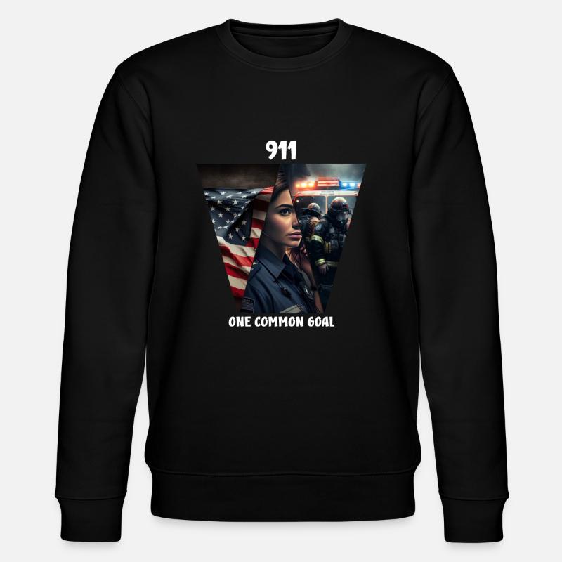 Ein gemeinsames Ziel - Stanley/Stella Unisex Bio-Sweatshirt CHANGER  - Schwarz