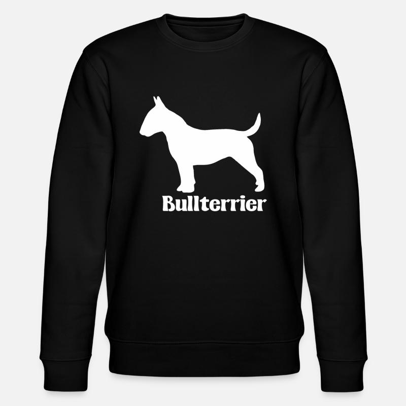 Bullterrier Silhouette - Stanley/Stella Unisex Bio-Sweatshirt CHANGER  - Schwarz