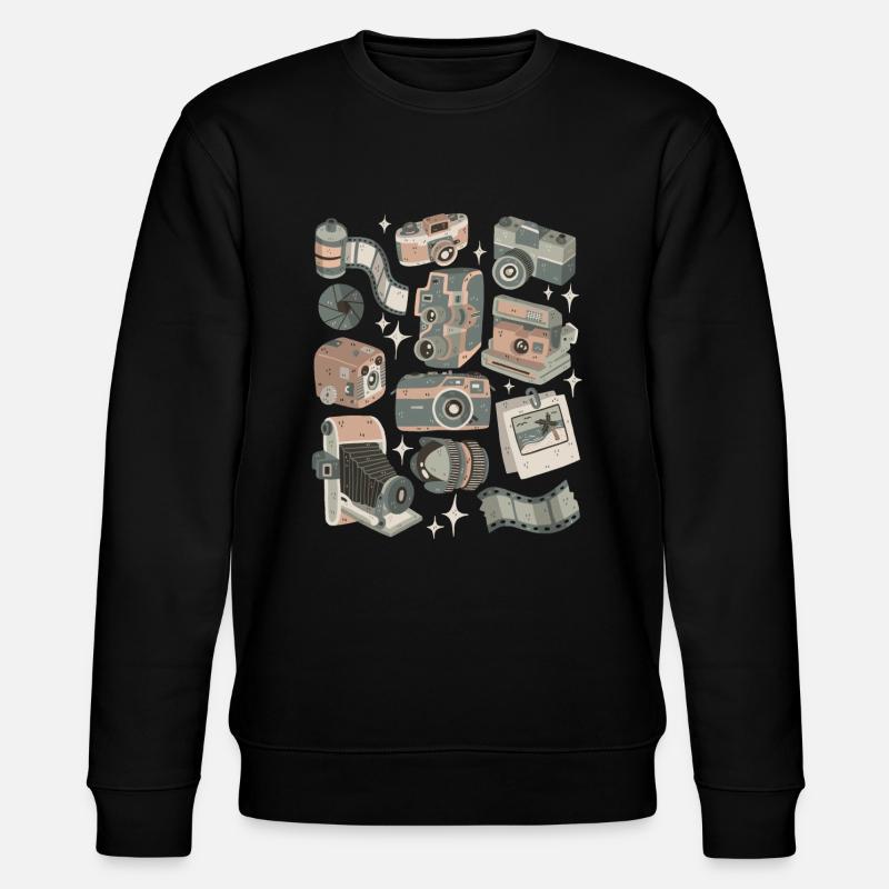Analogkameras - Stanley/Stella Unisex Bio-Sweatshirt CHANGER  - Schwarz