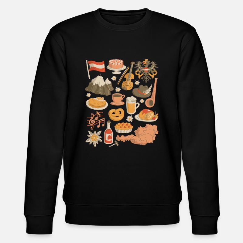 Autriche - Sweat bio CHANGER Stanley/Stella Unisexe - noir