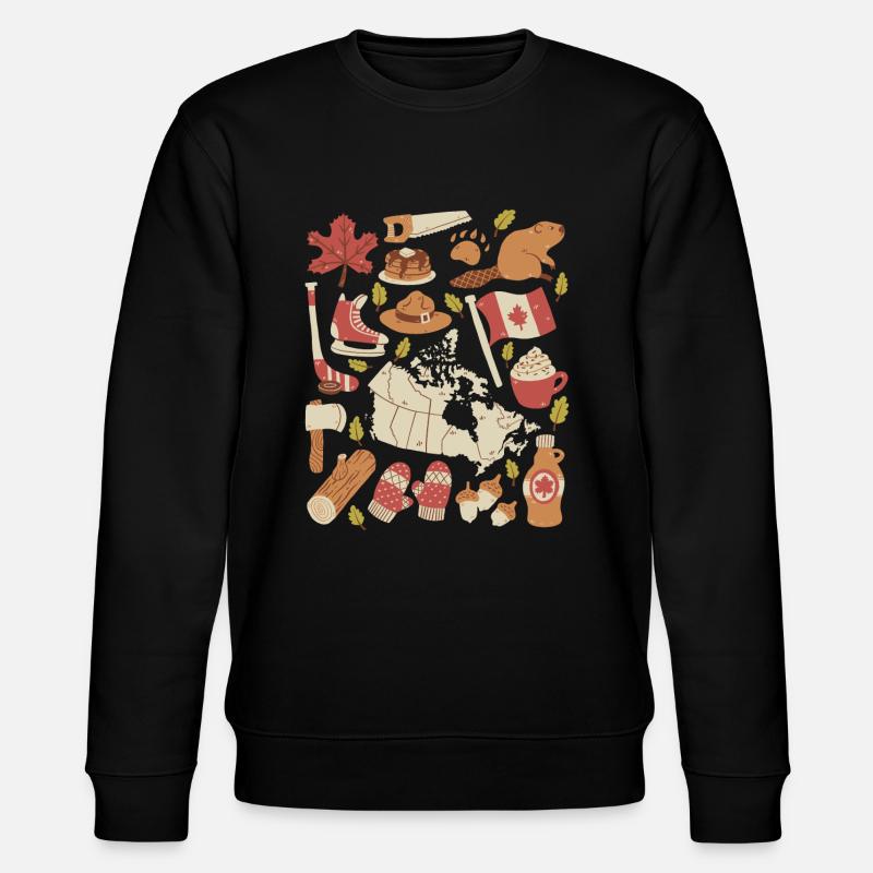 Kanada - Stanley/Stella Unisex Bio-Sweatshirt CHANGER  - Schwarz
