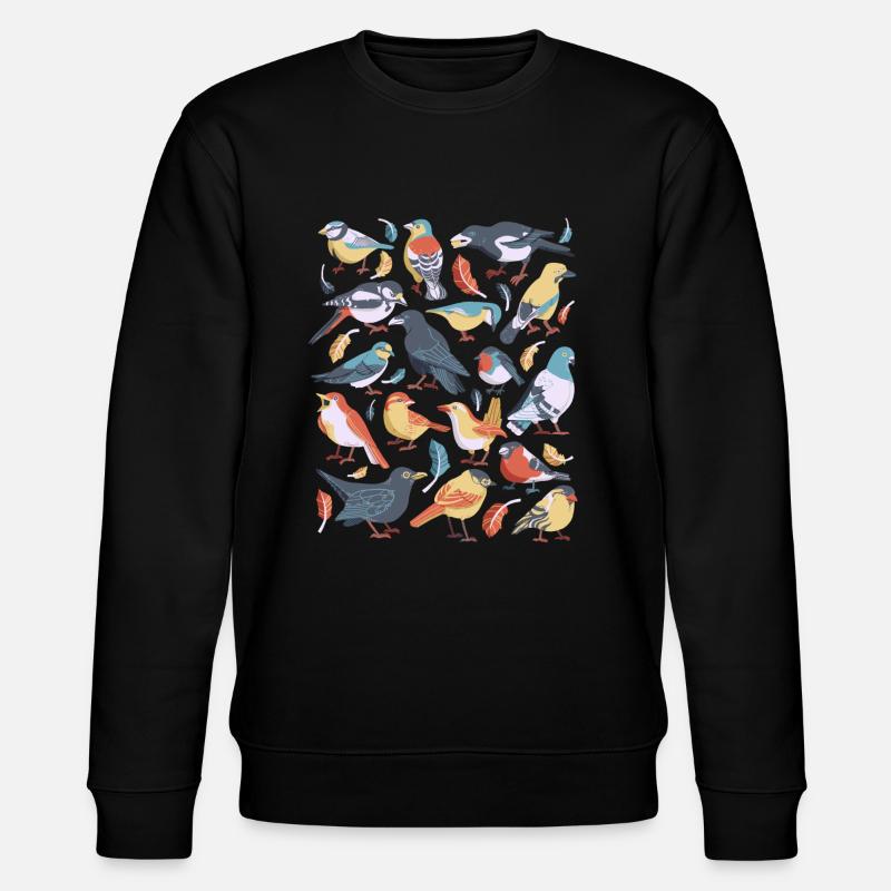Oiseaux - Sweat bio CHANGER Stanley/Stella Unisexe - noir
