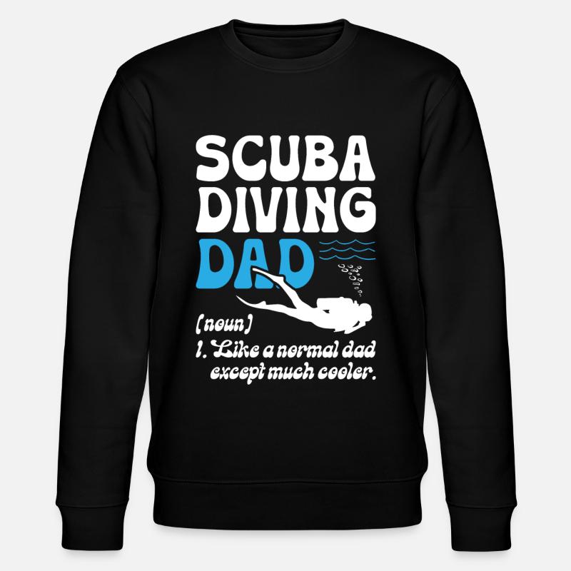 Papa Plongée sous-marine - Sweat bio CHANGER Stanley/Stella Unisexe - noir