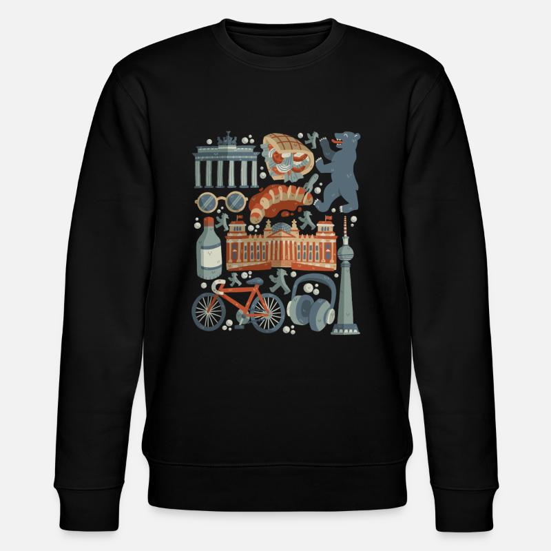 Berlin - Sweat bio CHANGER Stanley/Stella Unisexe - noir