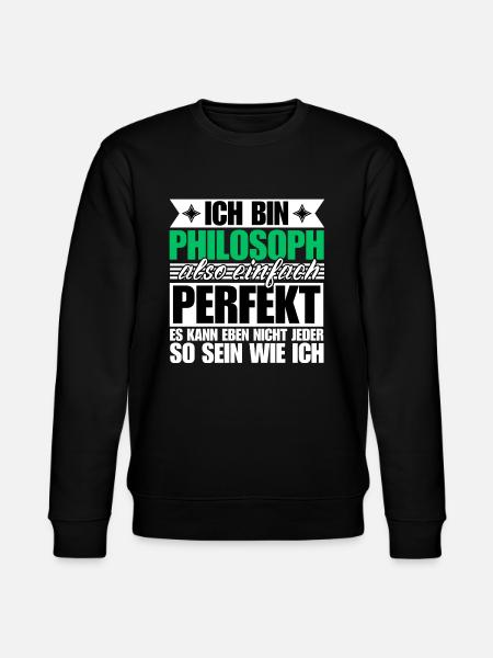 Perfekter Philosoph - Stanley/Stella Unisex Bio-Sweatshirt CHANGER - Schwarz