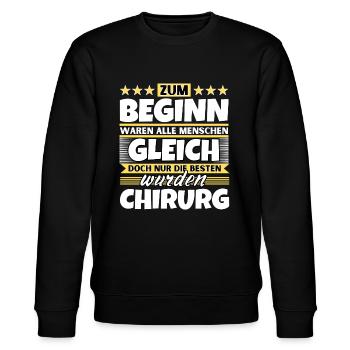 Zum Beginn gleich die besten wurden Chirurg - Stanley/Stella Unisex Bio-Sweatshirt CHANGER  - Schwarz - Vorne - Nik (191cm) & Marisol (170cm)