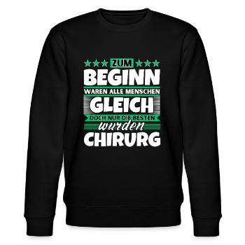 Zum Beginn gleich die besten wurden Chirurg - Stanley/Stella Unisex Bio-Sweatshirt CHANGER  - Schwarz - Vorne - Nik (191cm) & Marisol (170cm)