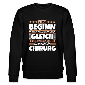 Zum Beginn gleich die besten wurden Chirurg - Stanley/Stella Unisex Bio-Sweatshirt CHANGER  - Schwarz - Vorne - Nik (191cm) & Marisol (170cm)