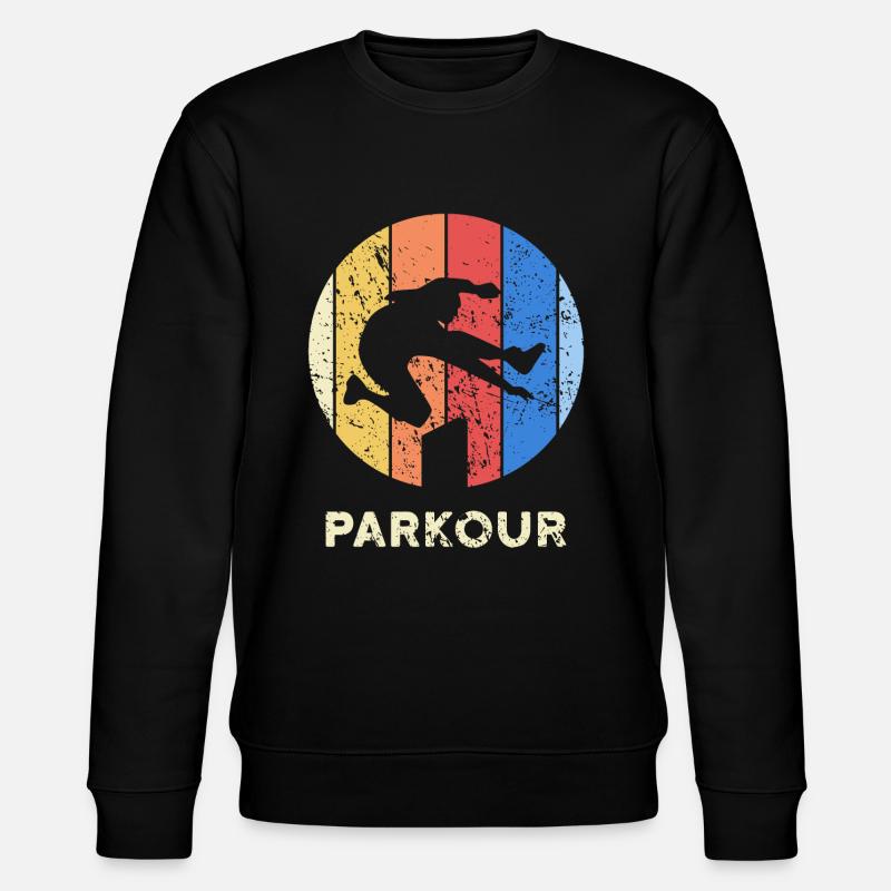 Parkour Läufer - Stanley/Stella Unisex Bio-Sweatshirt CHANGER  - Schwarz