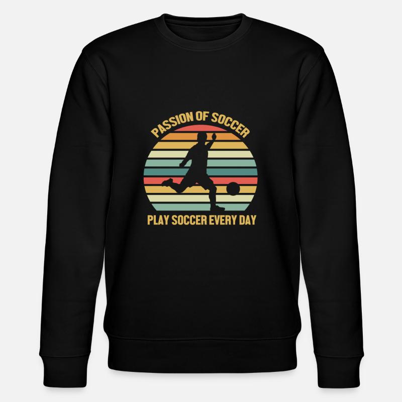 Fußball - Stanley/Stella Unisex Bio-Sweatshirt CHANGER  - Schwarz