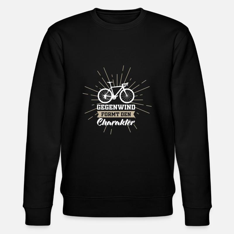 Rennrad Geschenkidee - Stanley/Stella Unisex Bio-Sweatshirt CHANGER  - Schwarz