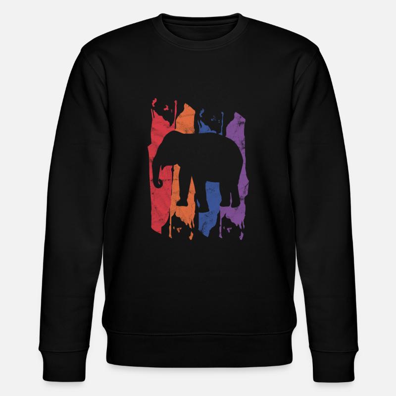 Éléphant - Sweat bio CHANGER Stanley/Stella Unisexe - noir