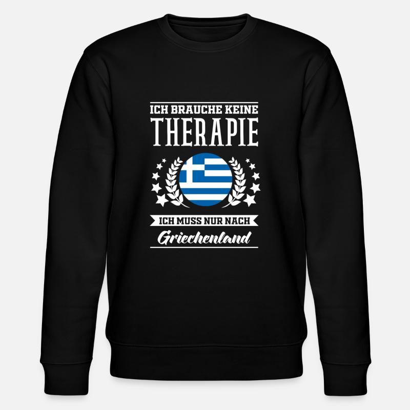 Griechenland - Stanley/Stella Unisex Bio-Sweatshirt CHANGER  - Schwarz